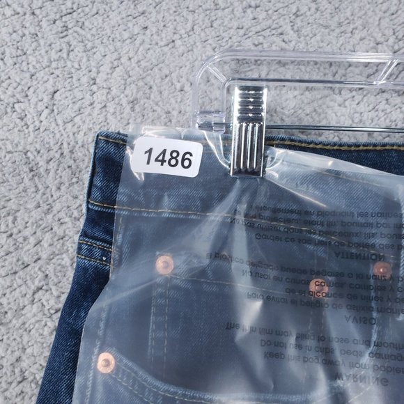 🚫SOLD🚫LEVI'S 527 Boot Cut Jeans Mens Sz 34x30 Dark Washed Faded Whiskered - Picture 14 of 14